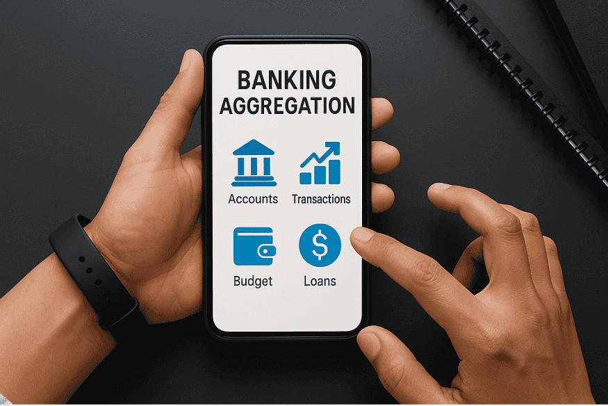 Application de gestion bancaire intégrée avec options d’agrégation